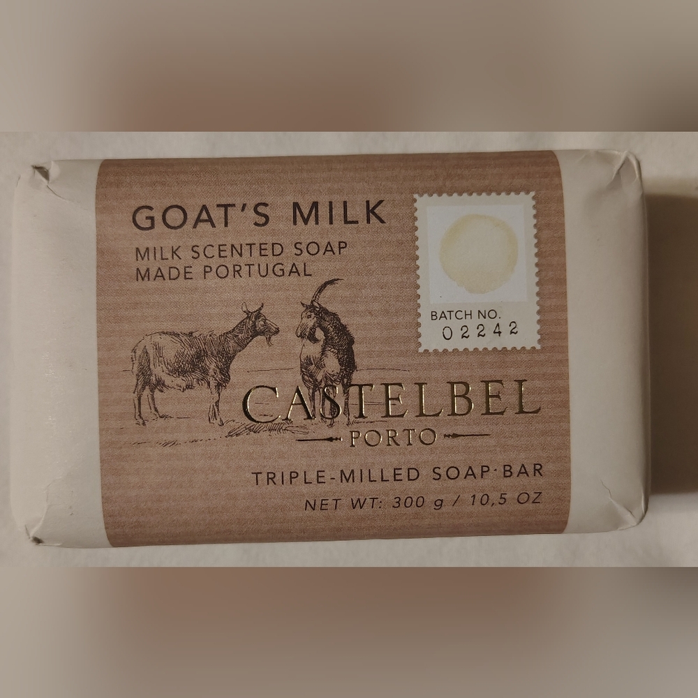 NEW Castelbel Porto Goat's Milk Scented Bath Bar Soap Triple Milled 10.5 oz